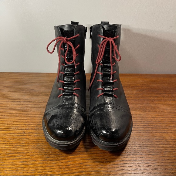 Remonte Black Leather Lined Winter Boot - Picture 2 of 10